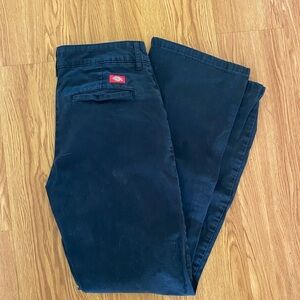 Black dickies straight pants (low rise)